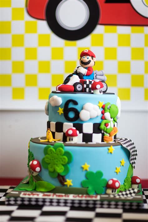 Her three year old knew exactly what he wanted for his. A Bright and Colorful Mario Kart Birthday Party - Anders ...