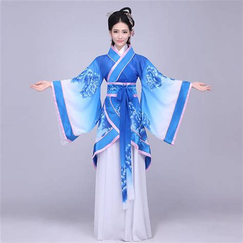 Womens Traditional Chinese Hanfu Suit Cosplay Lace Up Long Sleeve