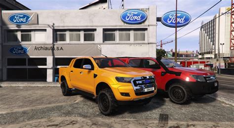 2016 Ford Ranger Add Onreplacetrailerliverytemplate 10 Gta 5 Mod