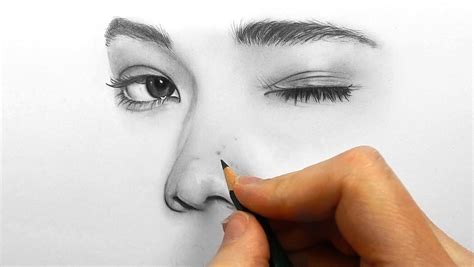 Drawing Shading And Blending A Face With Faber Castell Graphite