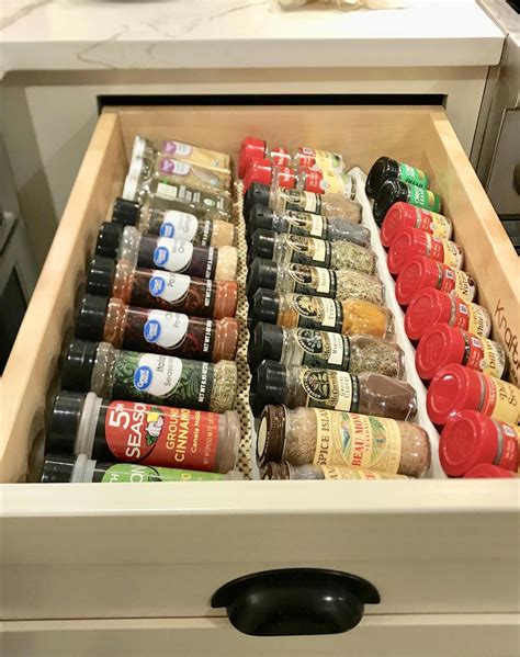 Custom Spice Rack Kitchen Drawer Organizer Spice Jar Storage Etsy