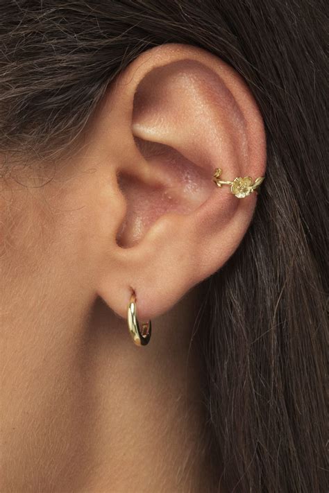 Classic Golden Huggie Huggies Earrings Hoop Earrings Small Earrings