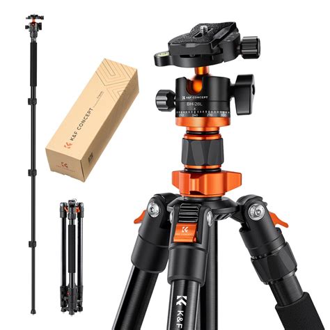 Kandf Concept 62 Aluminum Tripod Monopod With Quick Release Plate Ball