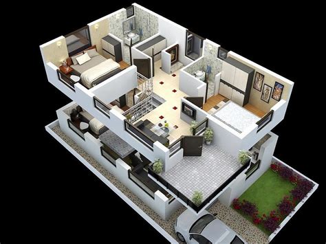 Print Of Duplex Home Plans And Designs Duplex House Design Cool
