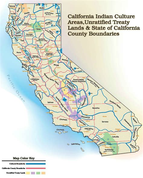 California Unratified Treaties Map California Indian History