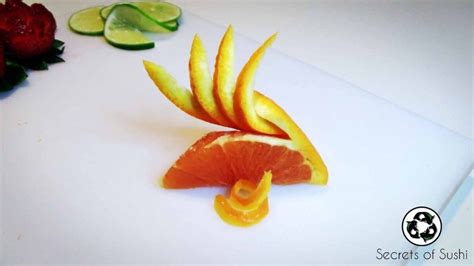 Orange Fan Citrus Garnish Fruit Garnish Drink Garnishing