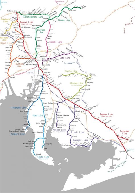 Meitetsu Railway Map