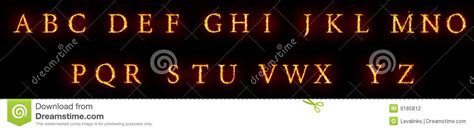 Vector font set, collection letters with smoke and flames. Fiery font collection stock illustration. Illustration of ...