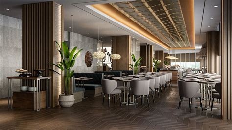 Restaurant 3d Model In 2023 Luxury Restaurant Interior Design