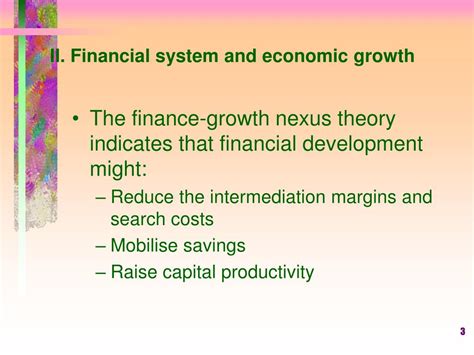 Ppt The Financial Industry As A Catalyst For Economic Growth