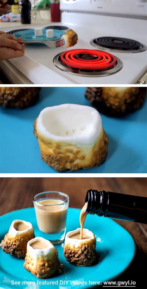 Turn Your Toasted Marshmallows Into Shot Glasses In 2022 Yummy Drinks Food Yummy Cakes