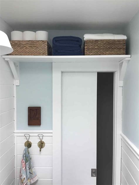 They come in a variety of designs and can adapt to a variety of decors. Gorgeous Shelf Above Bathroom Door Ideas — BreakPR | Small ...