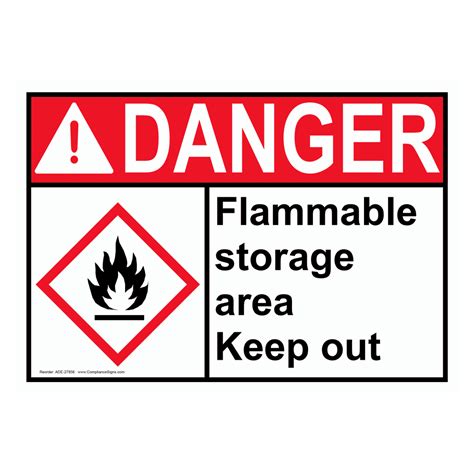 Highly Flammable Sign Ade 27869 Hazmat Flammable