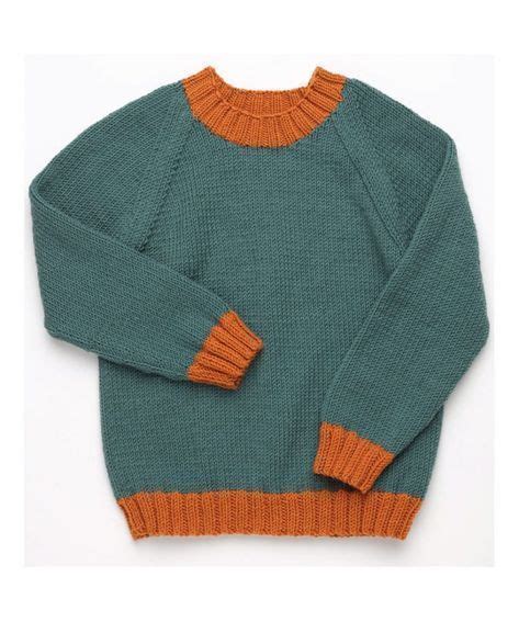 Free Knitting Pattern For A Classic Kids Pullover With Raglan Sleeves