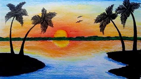 16 Sketches Of Sunsets Sketch Seni Seni