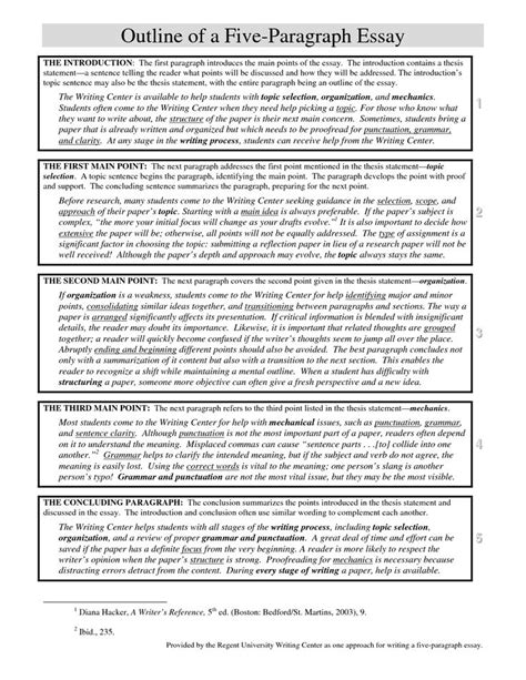 Five Paragraph Essay Examples For High School