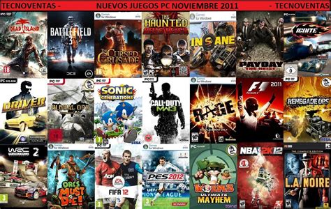Guillermo Tecnoventas: Lista actualizada de Juegos para PC