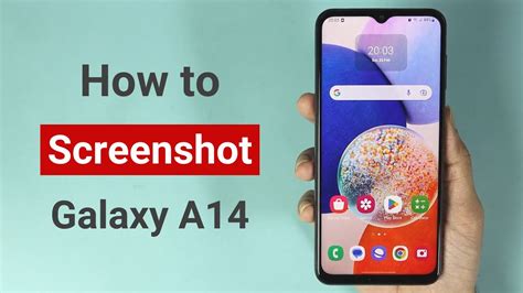 How To Take Screenshot In Samsung Galaxy A14 Youtube