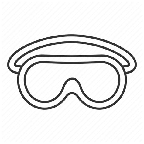 Person Wearing Safety Goggles Drawing