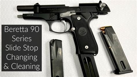 Changing And Cleaning The Slide Catch On A Beretta 92fsm9 Youtube