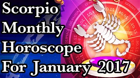 scorpio horoscope january monthly horoscope 2017 in hindi youtube