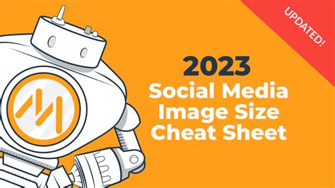 2023 Social Media Image Dimensions Cheat Sheet