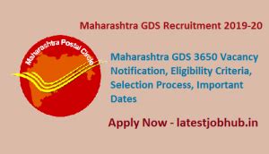Maharashtra GDS Recruitment 2021 2428 Gramin Dak Sevak Job