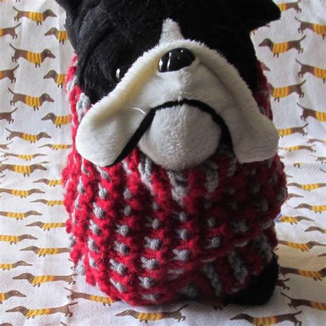 Knitted Dog Scarf Etsy