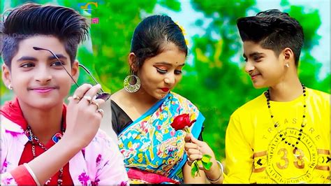 rimjhim e dhara te 🌴 রিমঝিম এ ধারাতে 🌴new bangla song 😊 cute love story 😍 ujjal dance group
