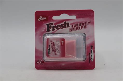 Fuwei Fresh Breath Strips Strawberry Peppermint 12x24s Box Fairplus