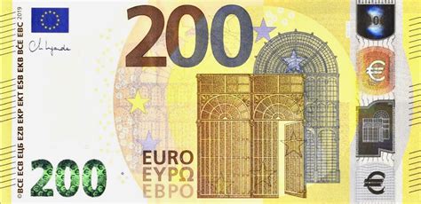 European Monetary Union New Signature 200 Euro Note B113n4 Confirmed