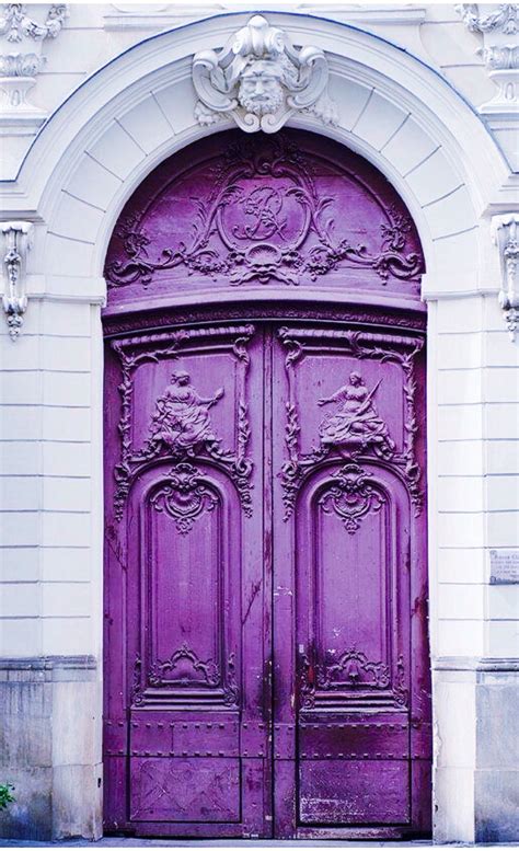 Pin By Lola K Deaton On Plum Pretty Purples Purple Door Paris Door