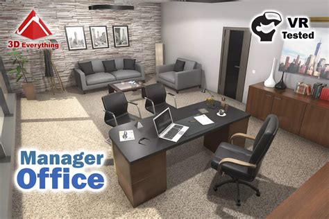 Manager Office Interior 3d Interior Unity Asset Store