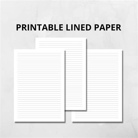 Printable Lined Paper Notes Writing Lined Sheets Printable Pdf Note