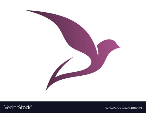 Abstract Bird Fly Design Royalty Free Vector Image