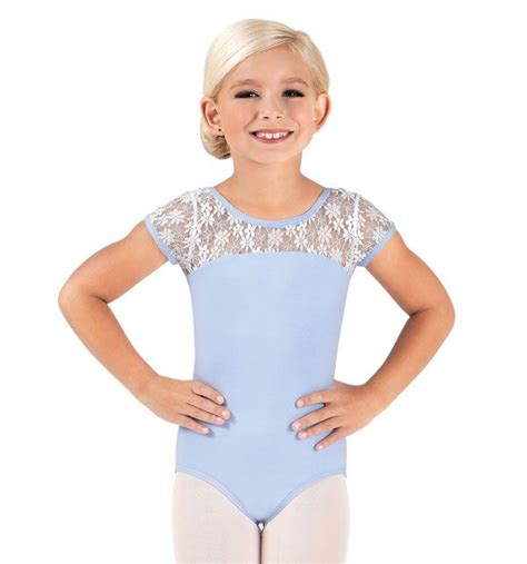 Child And Toddler Floral Lace Cap Sleeve Leotard Ballet Leotards For