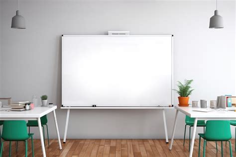 Premium Ai Image Classroom With Whiteboard