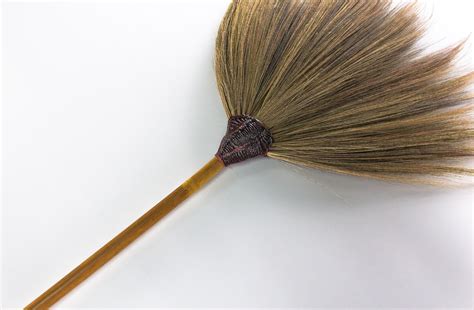 Traditional Grass Broom Handmade In Thailand Unique Bamboo Handled