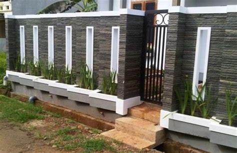 40 Minimalist Wall Fence Models Desain Eksterior Desain Rumah