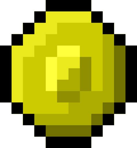 Clipart Pixel Gold Coin