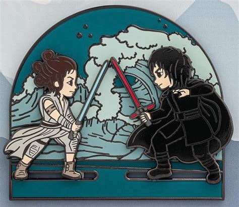Star Wars Rey And Kylo Ren Limited Edition Loungefly Pin Disney Pins