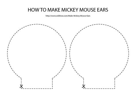 Mickey Mouse Ears Template Printable Imagui
