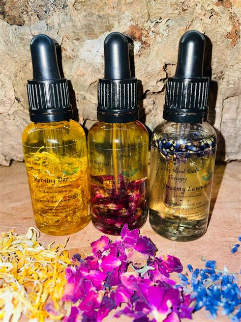 Luxury Aromatherapy Infused Body Oil Spa Massage Self Etsy