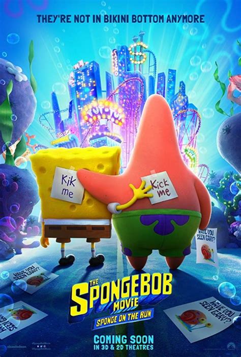 Viacomcbs announced that the animated film featuring spongebob, patrick, squidward, and eventually, it was announced that the film would be pulled entirely from theaters in favor of a digital release in early 2021 instead. The SpongeBob Movie: Sponge on the Run Movie Poster - #550307