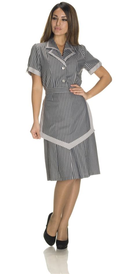 Greta Grey Striped Dress Corbaraweb