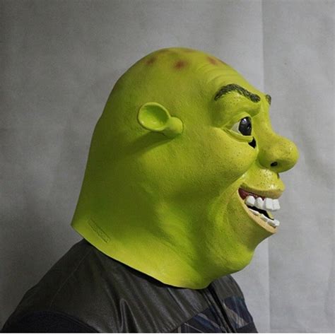 Halloween Props Adult Face Shrek Masks Latex Masquerade Birthday Party