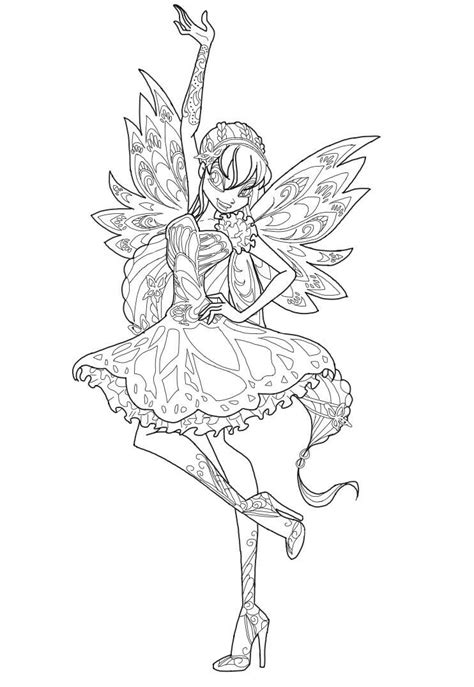 Butterflix winx club season 7 butterflix. Winx Butterflix coloring pages to download and print for free