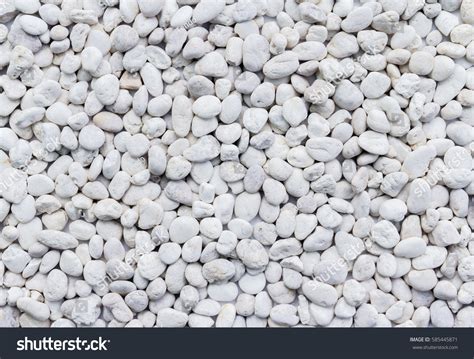 White Pebbles Stone Texture Background Stock Photo Edit Now 585445871