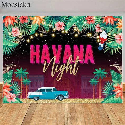 Avezano Havana Nights Backdrop For Adult Birthday Party Photoshoot Photography Background One