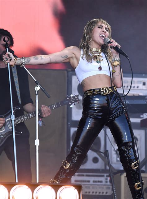 Miley Cyrus Rocks Sheer Jeweled Pants And Preps For Snl See Pics